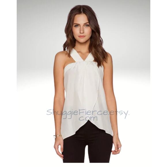 NWT Rachel Zoe Reev Cascade Top in Pure BLACK Size XS $225 Retail SAME DAY SHIP - Picture 1 of 5